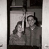 Diane and Ray Stevens during her first recording session at ABC-Paramount Records